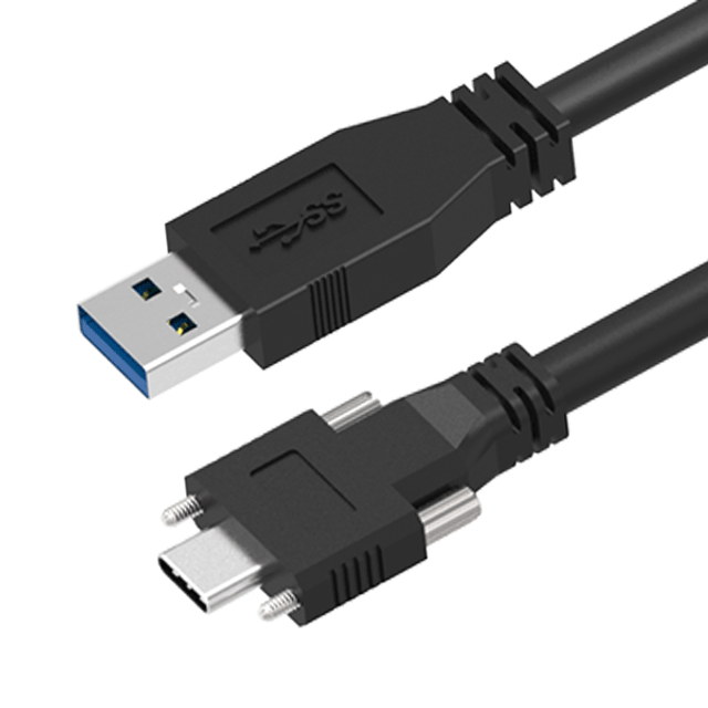 Newnex USB 3.2 A-to-C Industrial Cable with Screw-Lock