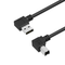 USB 2.0 A Male Right Angle to B Male Left Angle Cable, 5in, 36in Newnex UH2-AR4BR1-XX