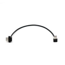 USB 2.0 Angled A Female Panel Mount to Angled A Male, 6in
