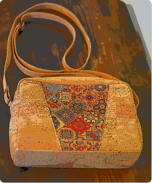 Women's Cork Cross Body Bag