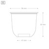 Compostable Tumbler Cup(96mm) - 12oz - Case of 1000