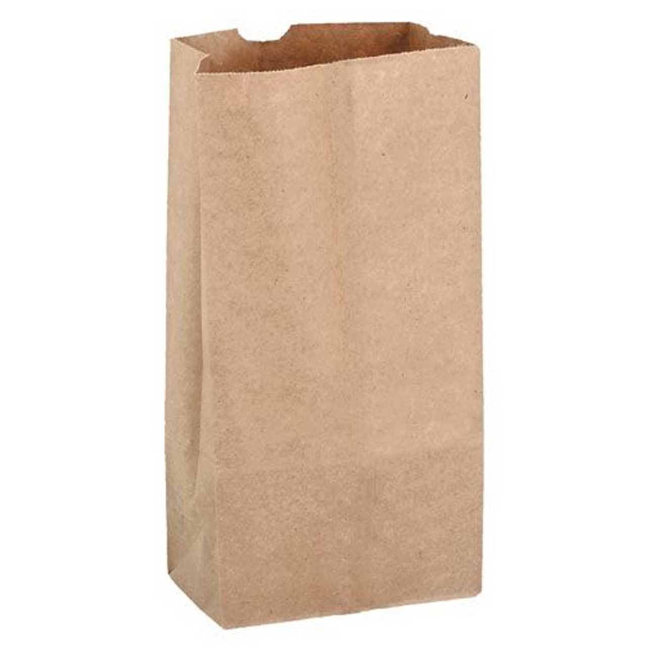 Kraft Paper Bags #5 - 5.25" x 3.4" x 10.5" - Case of 500