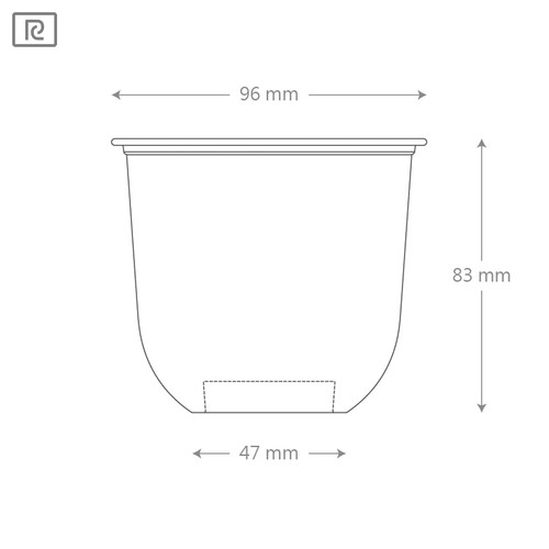 Compostable Tumbler Cup(96mm) - 12oz - Case of 1000