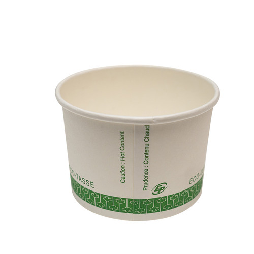 10oz White Compostable Paper Takeout Containers