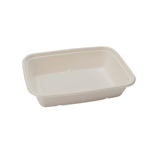 38oz coated sugarcane takeout tray 38oz coated sugarcane takeout tray
