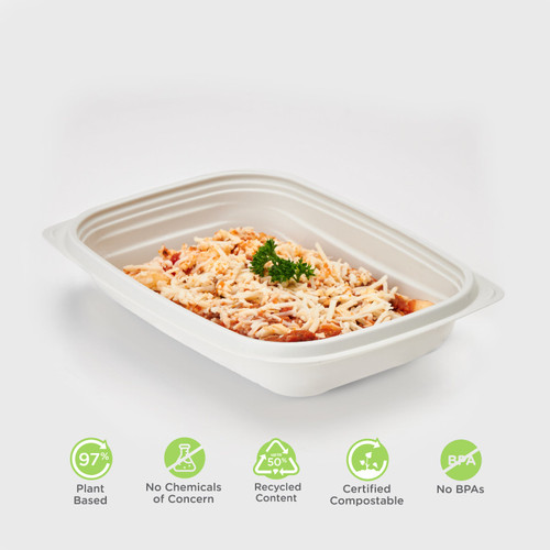 Microwavable Compostable Container - 16oz Microwavable Compostable Container - 16oz