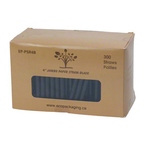 4" jumbo black paper straws 4" jumbo black paper straws