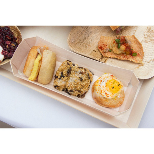 Rectangular Wood Boat Tray  - 50pcs Rectangular Wood Boat Tray  - 50pcs