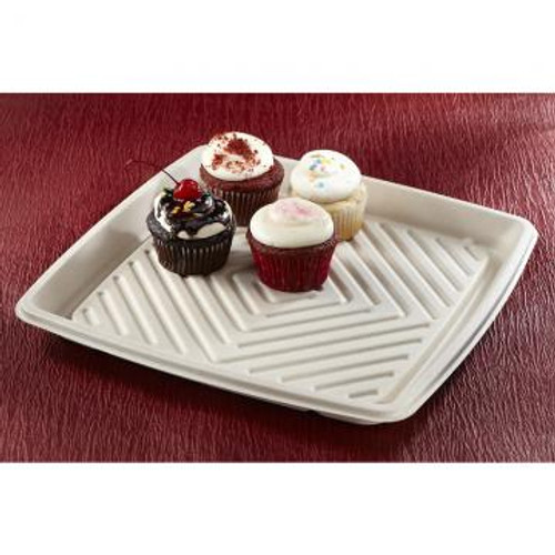 Pulp Fibre Square Catering Platters - 12" Pulp Fibre Square Catering Platters - 12"