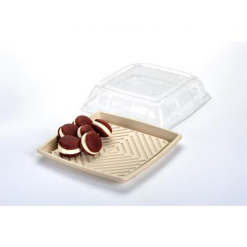 Lids for 12" Pulp Fibre Square Catering Platters Lids for 12" Pulp Fibre Square Catering Platters