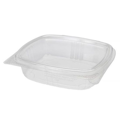 Genpak AD12 12 oz. Clear Hinged Deli Container - 200/Case