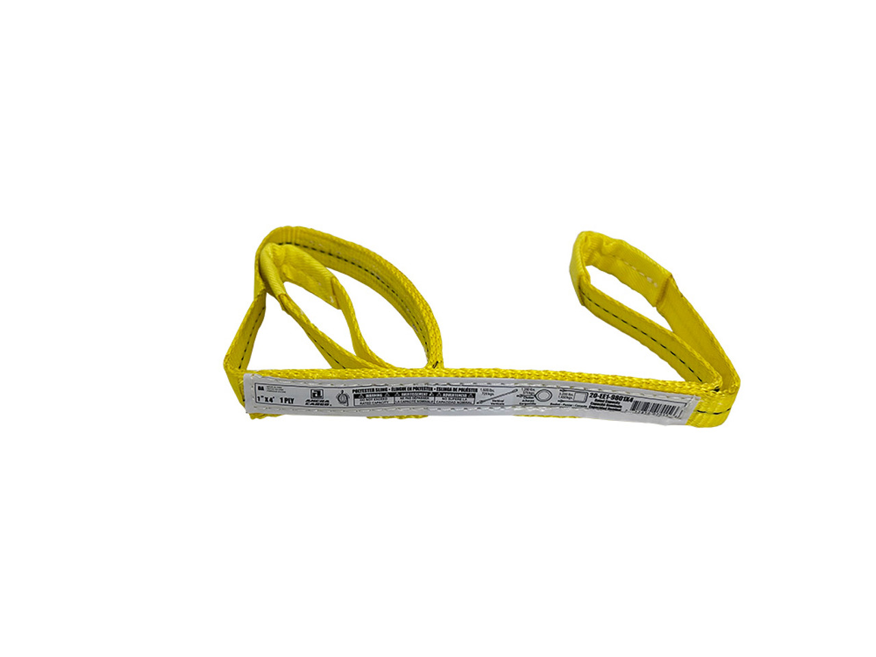1″ x 4′ 1-Ply Flat Loop Eye-to-Eye Lifting Sling 1″ x 4′ 1-Ply Flat Loop Eye-to-Eye Lifting Sling