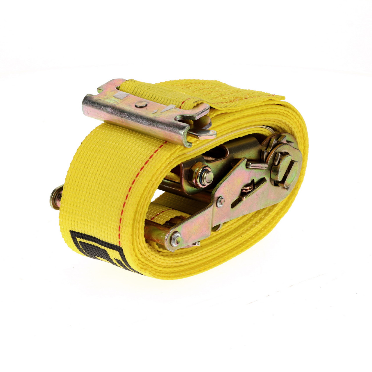 16' Tension Limiting Ratchet Low-Profile Strap w/Spring E Fittings