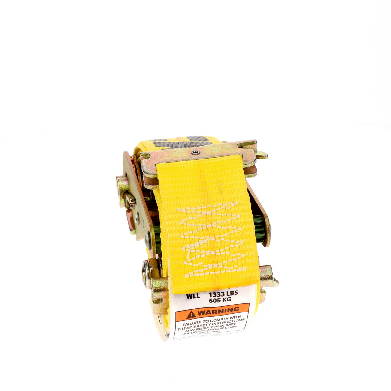 12' HD Yellow Spring E Ratchet Strap