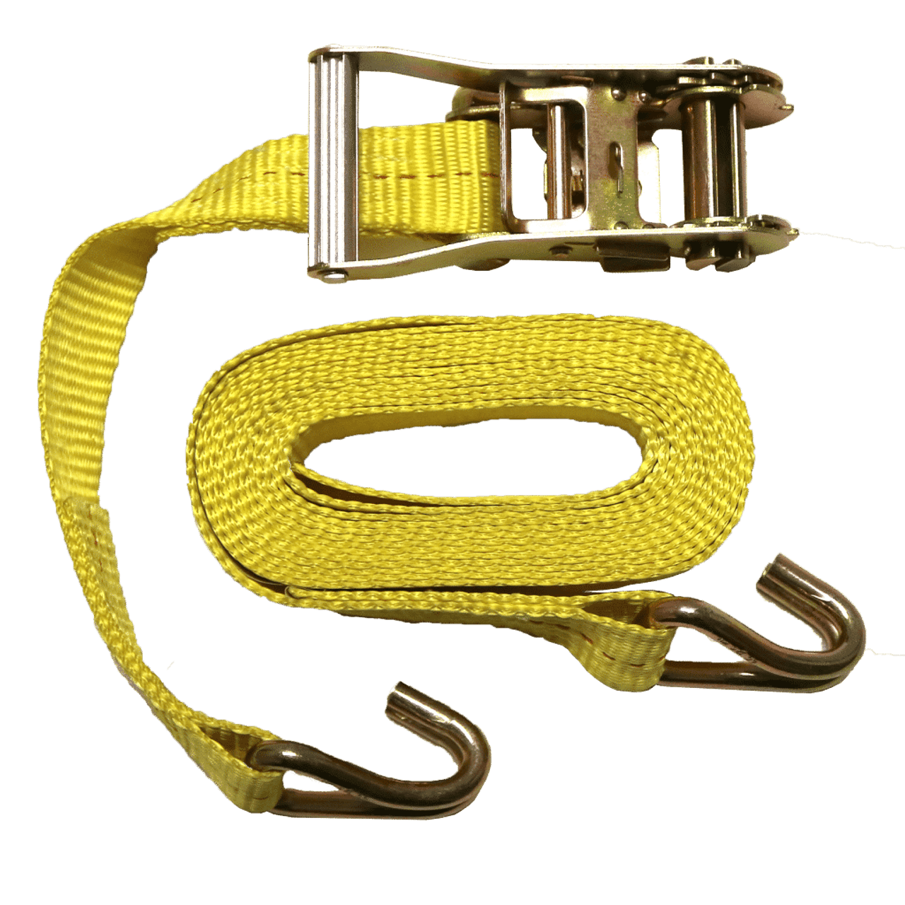1.5” x 16’ Ratchet Tie-Down w/J-Hooks, Bulk Bin 1.5” x 16’ Ratchet Tie-Down w/J-Hooks, Bulk Bin