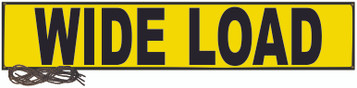 18″ x 84″ Mesh Wide Load Banner w/Grommets & 44″ Ropes