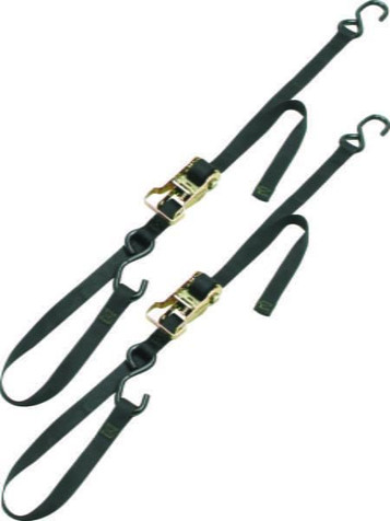 1” x 69” Integra Rat Pak Black Tie-Down, 2 Pack