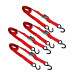 1″ x 6′ S-Hook Cam Buckle Tie-Downs, 4 Pack Blister