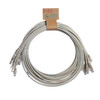 1m Cat6 RJ45 Grey U/UTP PVC 24AWG Flush Moulded Boot Patch Lead (Pack 10)
