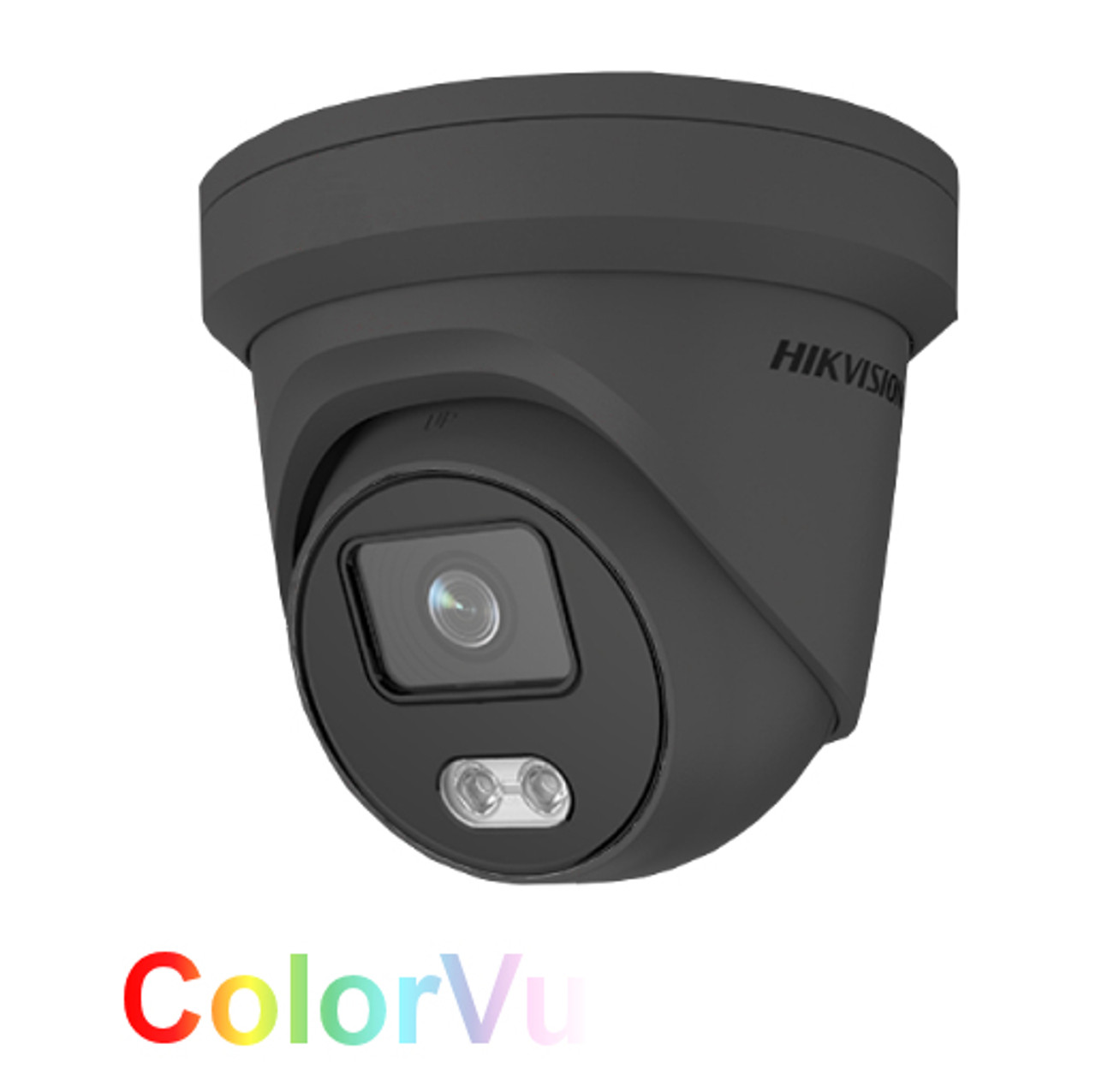 Hikvision ColorVu DS-2CD2347G2-LU-2.8mm  Grey 4MP Hikvision AcuSense 2.8mm fixed lens Colour Turret Camera with audio