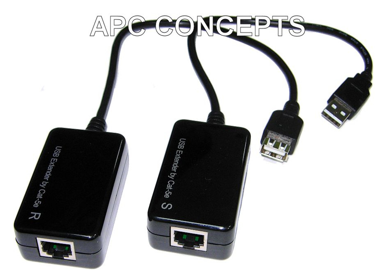 USB CAT5/6 Extender 50M 150ft Max Ideal for DVR NVR Hybrid Machines 