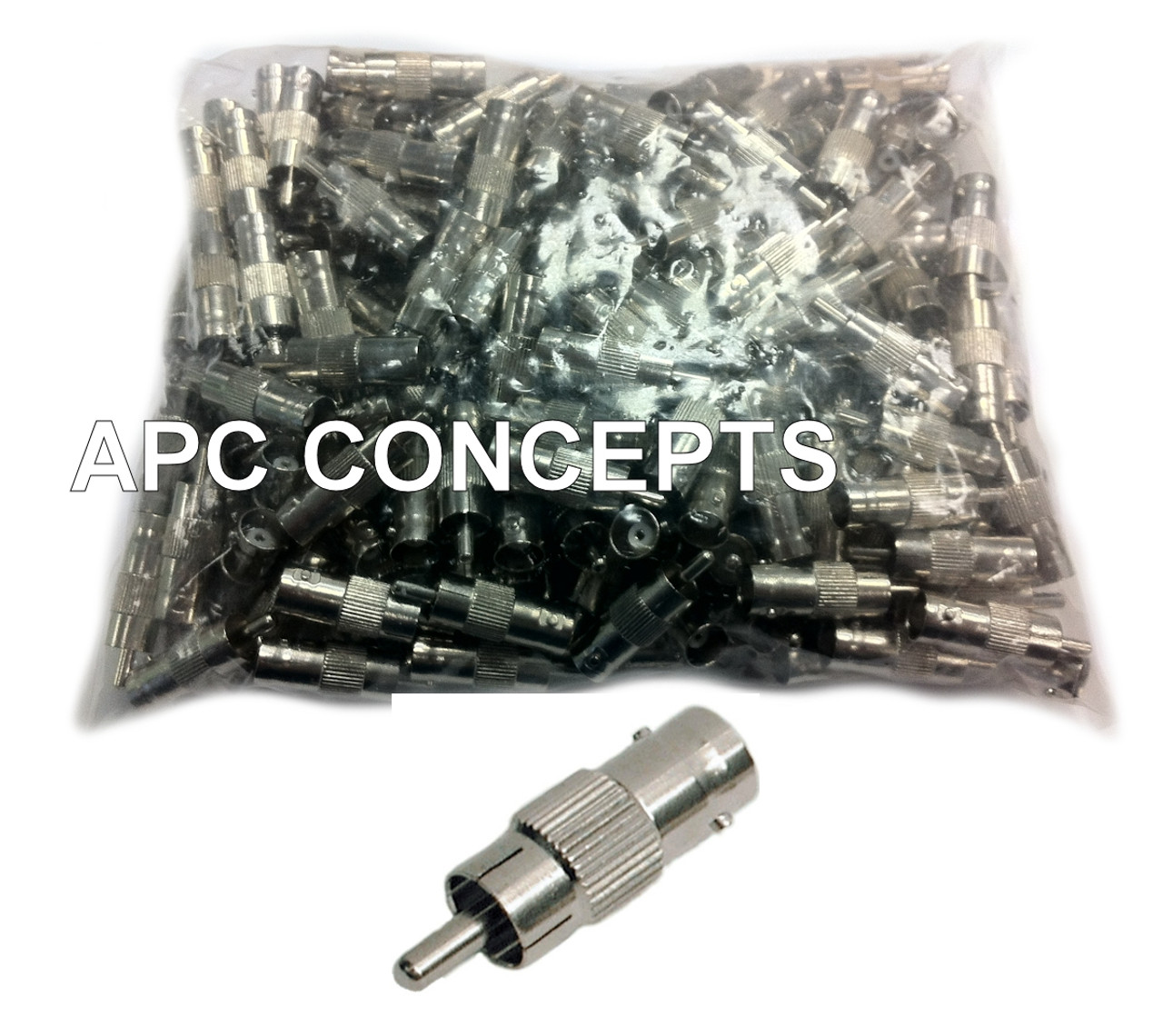 100 Pack BNC Female - Male Phono Adaptors