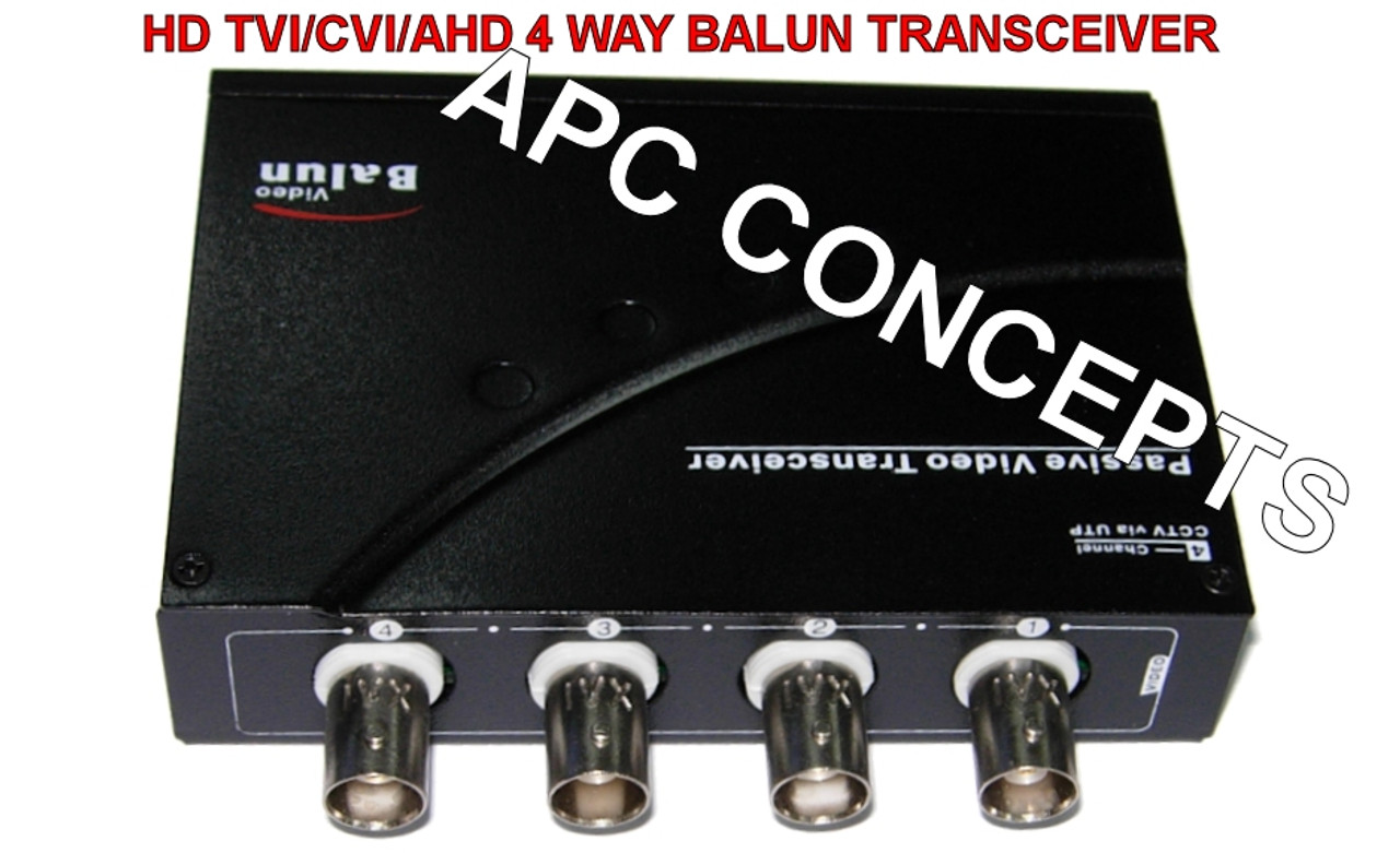 4 Channel HD Balun Video Transceiver HD TVI/CVI/AHD