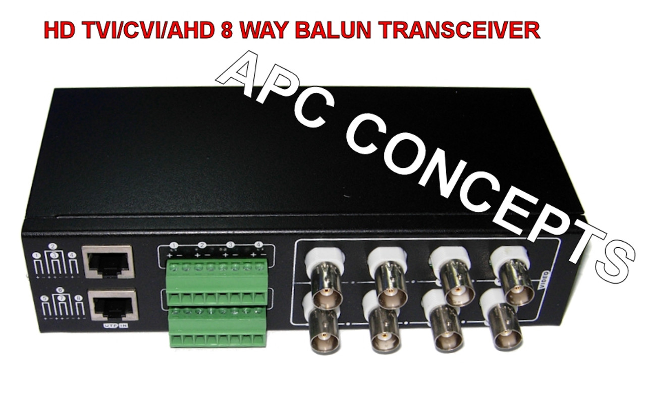 Video balun hot sale 8 channel