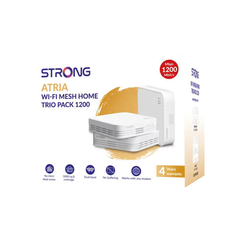 Strong Atria WI-FI MESH HOME TRIPPLE PACK 1200 Strong Atria WI-FI MESH HOME TRIPPLE PACK 1200