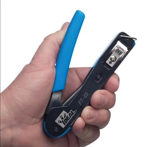 Ideal FT-45® Feed-Thru/Standard RJ45 Crimp Tool