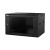 Fortis 6U 450mm D x 600mm W x 370mm H, Wall Cabinet, 10/32 Threaded Rails, Glass Door, Side Locks, Assembled