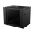 Fortis 9U 450mm D x 600mm W x 500mm H, Wall Cabinet, 10/32 Threaded Rails, Glass Door, Side Locks, Assembled