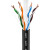 CORE CAT6 Outdoor U/UTP Solid Bare Copper Cable, PE, 305m, 23AWG, CPR Fca, 550MHz Black