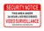 CCTV WARNING SIGN STICKER 165MM X 102MM RED & WHITE