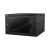 Data Wall Cabinet Fortis 6U 600mm D x 600mm W x 370mm H, 10/32 Threaded Rails, Glass Door, Side Locks, Assembled 