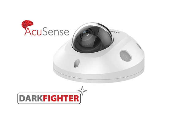 Hikvision DS-2CD2546G2-IS-2.8MM Lens IP 4MP Acusense Network IR Dome Camera With Built In Audio IP6 IK08 Rated