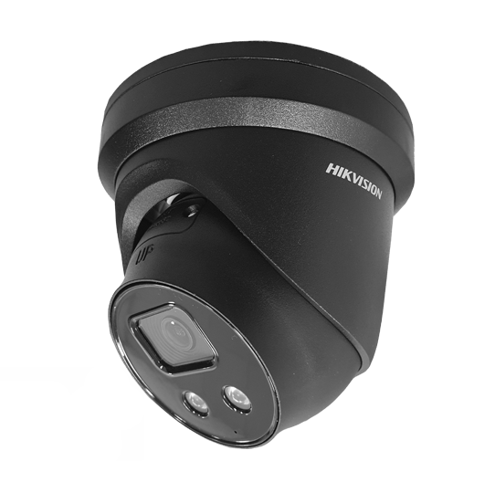 Hikvision DS-2CD2386G2-ISU/SL Black 2.8mm AcuSense 8MP IP Turret Dome Camera 2.8mm Lens Built In Mic/Speaker