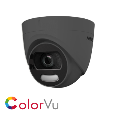 Hikvision DS-2CE72UF3T-E(2.8mm)/Grey POC 2.8mm fixed lens 8MP ColorVu Turret Camera Grey