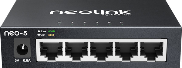 5-Port Gigabit Ethernet Switch 5-Port 10/100/1000Mbps ports