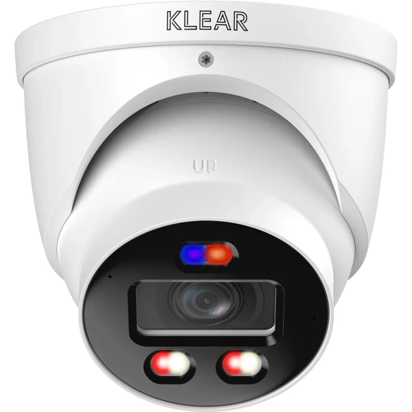 Klear 8MP IP AIO Eyeball, 30m Hybrid Colour & IR, SMD, 2-Way Audio, Speaker, Siren, Strobe, AcuPick Pro Series 