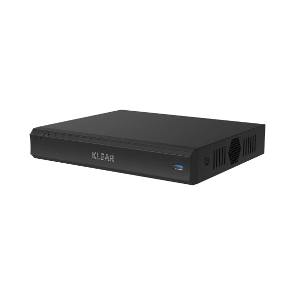 Klear 4-Channel PoC/APOC DVR up to 8MP, Audio-Over-Coax, SMD, 1-SATA