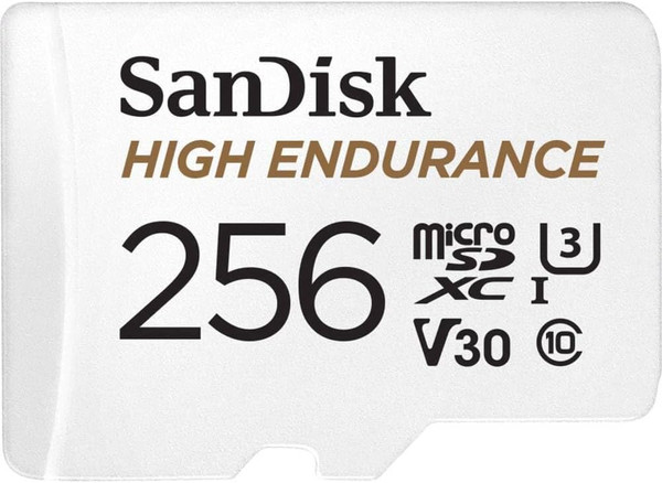 SanDisk 256GB High Endurance microSDXC card for IP cams & dash cams