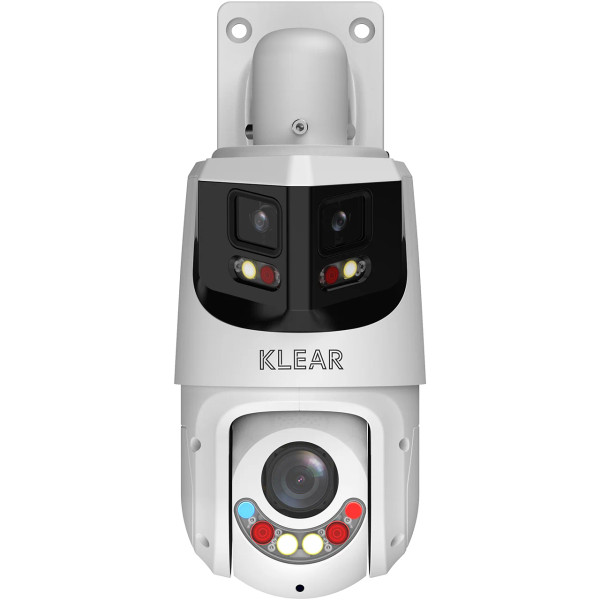 Klear 4MP IP 25x AIO Panoramic PTZ, 100m Hybrid (Colour+IR), SMD, Speaker, Siren, Strobe, Auto-tracking