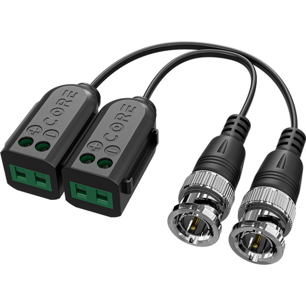Core POC BNC Balun, up to 8MP, 1-Pair