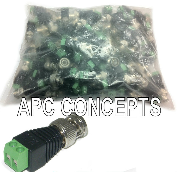 100 Pack Quick RG59 BNC Connectors - Terminal Connection