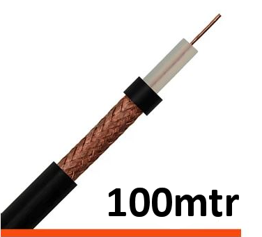100m RG59 C/U Black Coaxial Cable, CCTV Premium Cable