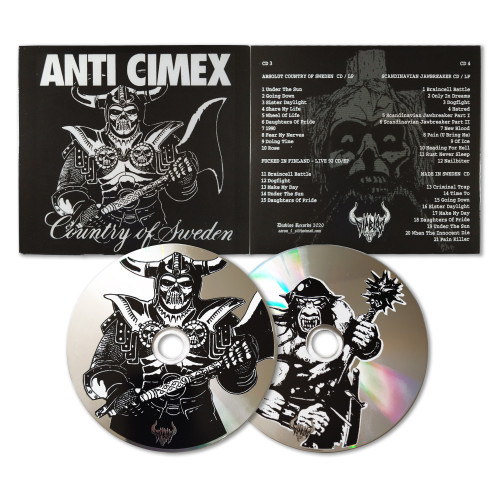 ANTI-CIMEX "Country of Sweden" Digipack CDx2, Swedish Hardcore Punk