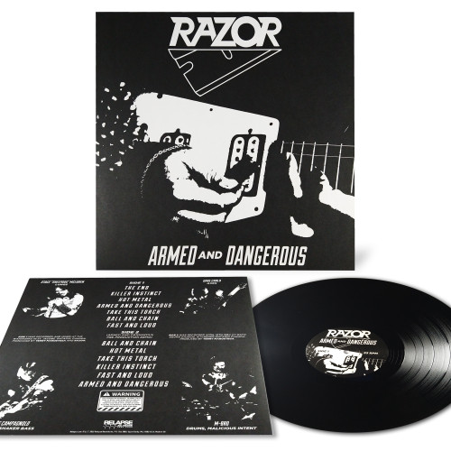 RAZOR "Armed and Dangerous" Vinyl LP, Canadian Speed Thrash Metal