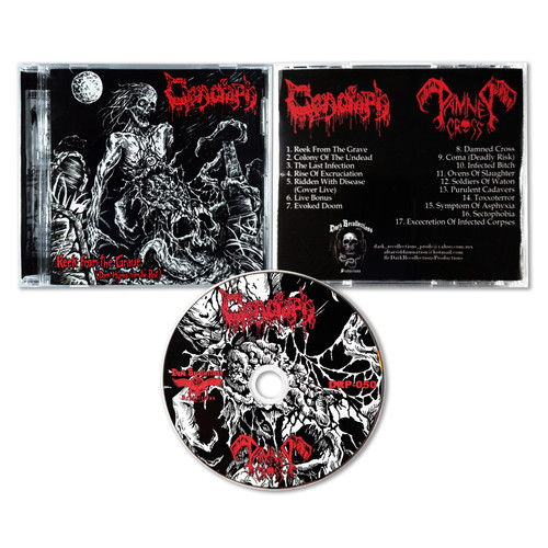 CENOTAPH / DAMNED CROSS "Reek From The Grave" CD
 , Mexican Death Metal