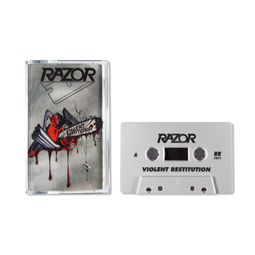 RAZOR "Violent Restitution" Cassette Tape, Canadian Speed Thrash Metal